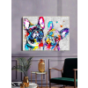  Gyémántszemes kirakó 40 x 30 cm - Francia buldogok multicolor