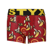 Gyerek boxeralsó Styx art sportos gumipánt banánok (GJ1359) 6-8 éves gyerek alsó