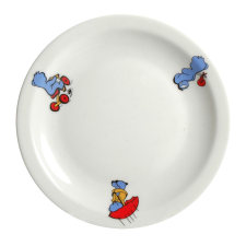 Gyerek mélytányér 21 cm, porcelán konyhai eszköz