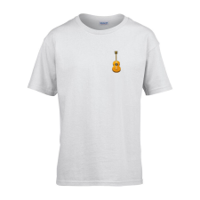  Gyerek póló Ovis jelel Gitár mintával Fehér 110 méret gyerek póló