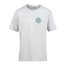  Gyerek póló Ovis jelel Hópehely mintával Fehér 134 méret gyerek póló