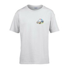  Gyerek póló Ovis jelel Rendőrautó mintával Fehér 146 méret gyerek póló