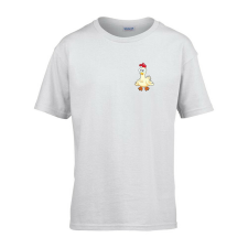  Gyerek póló Ovis jelel Tyúk mintával Fehér 110 méret gyerek póló