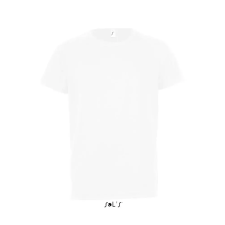  Gyerek SPORTY raglán ujjú kereknyakú sportpóló, SOLS SO01166, White-8A gyerek póló