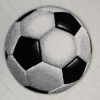  Gyerek szőnyeg Focilabda Kerek Fehér 67cm