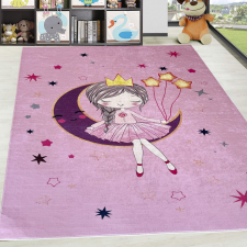  Gyerek szőnyeg Zenit Holdas Balerina Pink 130x180cm lakástextília