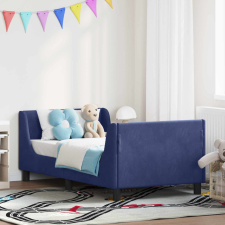  Gyerekágy kerettel Rendőrségi kék 80 x 160 cm Bársony gyermekbútor