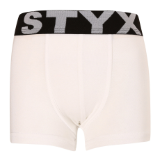  Gyermek boxeralsó Styx sportos gumipánt fehér (GJ1061) 6-8 éves