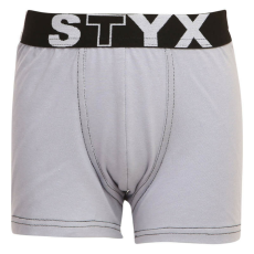  Gyermek boxeralsó Styx sportos gumipánt világosszürke (GJ1067) 4-5 éves