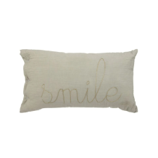 Gyermek díszpárna SMILE 50x30cm, zöld lakástextília