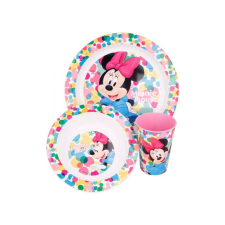 Gyermek műanyag edények MINNIE MOUSE tányér, tál, csésze, MICRO, 51149 babaétkészlet