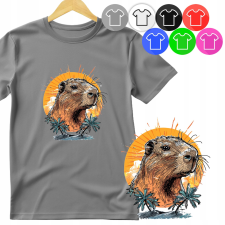 GYERMEK PÓLÓ - CAPYBARA ÁLLAT RÁGCSÁLÓ - S 122-128 gyerek póló