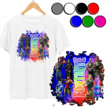  GYERMEK PÓLÓ - FORTNITE JÁTÉKMINTÁK - XL 158-164 gyerek póló