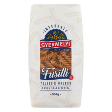 Gyermelyi Száraztészta fusilli GYERMELYI teljes kiőrlésű durum 500g tészta