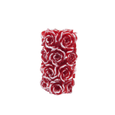 Gyertya &amp; Decor Gyertya rózsa henger piros színű gyertya