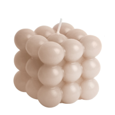  Gyertya kocka 3D bogyós illatos krém M5,5x6cm dekorációs kellék