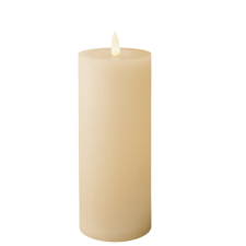  Gyertya LED-es krém D7cm M19cm dekorációs kellék