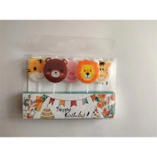  Gyertya szülinapi állatos 8,5 cm 5db/csomag party kellék