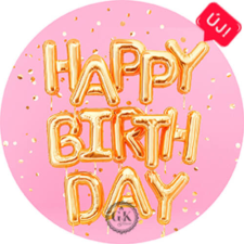 Gyertyakovács Happy Birthday feliratos lufis tortaostya sütés és főzés