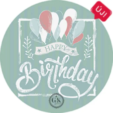 Gyertyakovács Lufis Happy Birthday tortaostya sütés és főzés