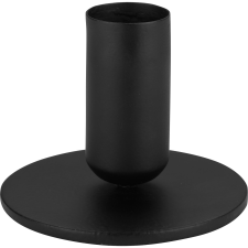  Gyertyatartó fém kerek 7 cm x 5 cm fekete gyertyatartó