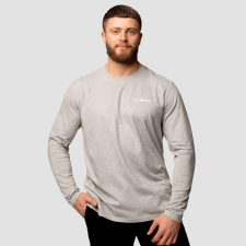 GymBeam Basic hosszú ujjú férfi póló Grey XXL férfi póló