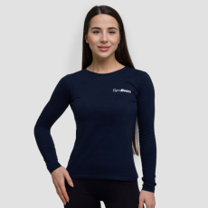 GymBeam Basic női hosszú ujjú póló Navy XS