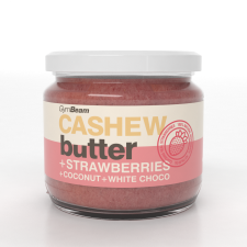 GymBeam Cashew butter with coconut, white choco and strawberry 340 g csokoládé és édesség