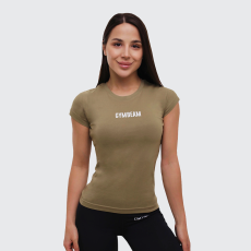 GymBeam FIT Olive női póló – GymBeam XXL