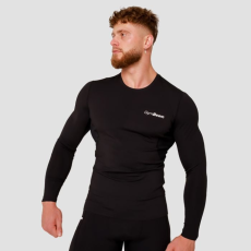 GymBeam High kompressziós hosszú ujjú póló Black XXL