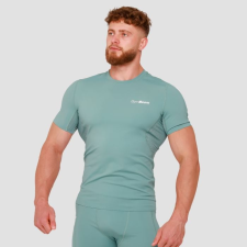 GymBeam High kompressziós rövid ujjú póló Blue M férfi póló