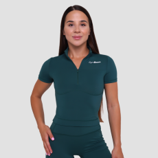 GymBeam Ignite női cropped póló Dark Green XL
