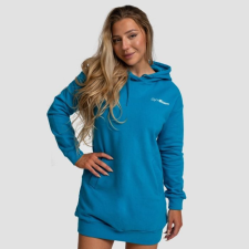 GymBeam Limitless Longline női kapucnis pulóver Aquamarine női pulóver, kardigán