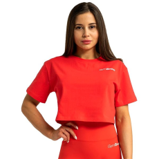 GymBeam Limitless Női cropped póló, Hot Red, S