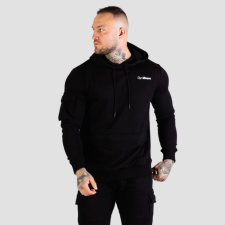 GymBeam Men‘s TRN Hoodie Black S férfi pulóver, kardigán