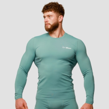 GymBeam Mid kompressziós hosszú ujjú póló Blue XXL férfi póló