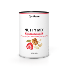 GymBeam Nutty Mix with strawberries 300 g reform élelmiszer