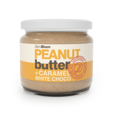 GymBeam Peanut Butter with Caramel White Chocolate 340 g csokoládé és édesség
