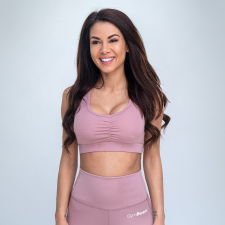 GymBeam Športová podprsenka Fave Dusty Rose női edzőruha