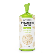 GymBeam Puffasztott barnarizs-szelet 7 magos 120 g reform élelmiszer