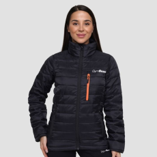 GymBeam Puffer női kabát Black/Orange