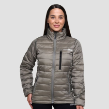 GymBeam Puffer női kabát Vetiver/Black női edzőruha