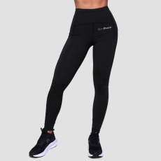 GymBeam Pulse női futóleggings Black L