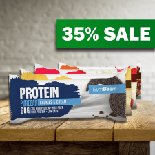 GymBeam PureBar fehérjeszelet 60 g - GymBeam cookies & cream vitamin és táplálékkiegészítő