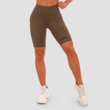 GymBeam Women‘s Biker Shorts olive M női rövidnadrág
