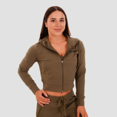 GymBeam Women‘s Zip-up Hoodie TRN olive