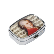 Gyógyszeres fémdoboz 2 fakkos, 5,1x1,8x3,6cm, Mozart konyhai eszköz