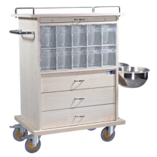  Gyógyszerosztó kocsi 20 rekeszes gyógyhatású készítmény