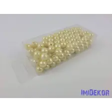 Gyöngy 10mm 85g - Krém dekorációs kellék