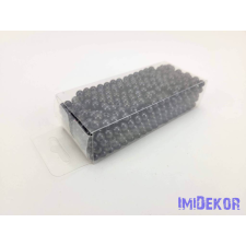  Gyöngy 6mm 85g - Fekete gyöngy